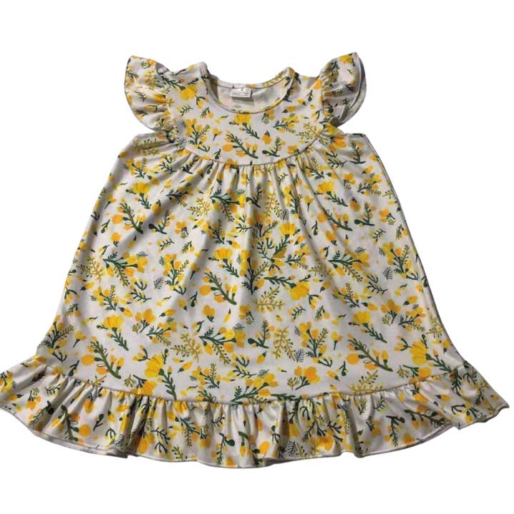 Springtime Buttercups Girls Dress for wholesale by Yourself Expression