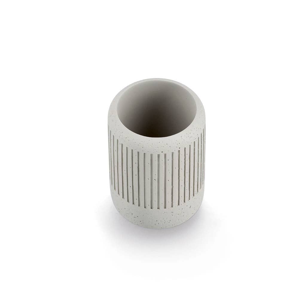 Toothbrush cup "Cement", Cement, Light Gray for wholesale on Faire1