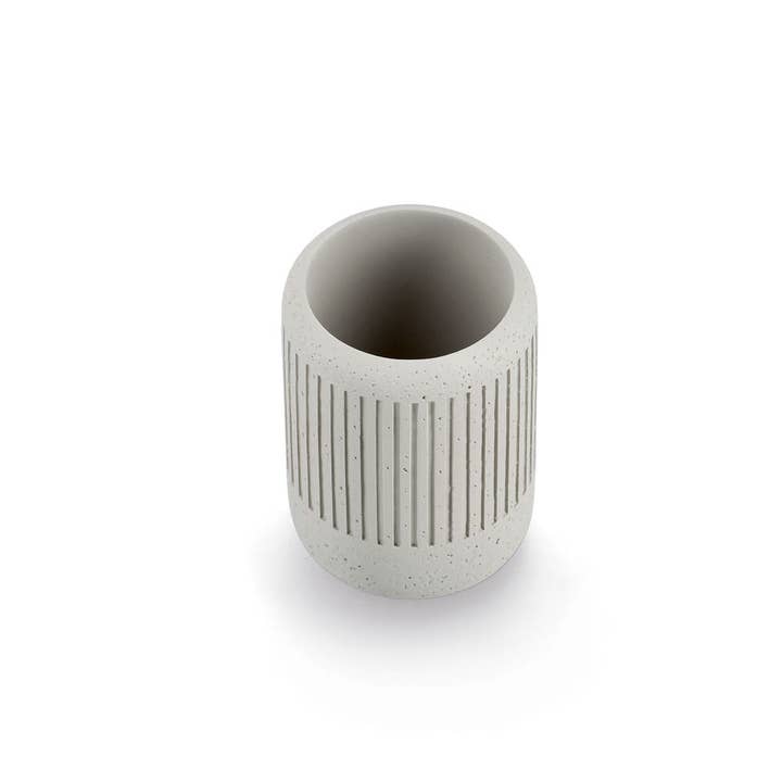Toothbrush cup "Cement", Cement, Light Gray for wholesale on Faire1