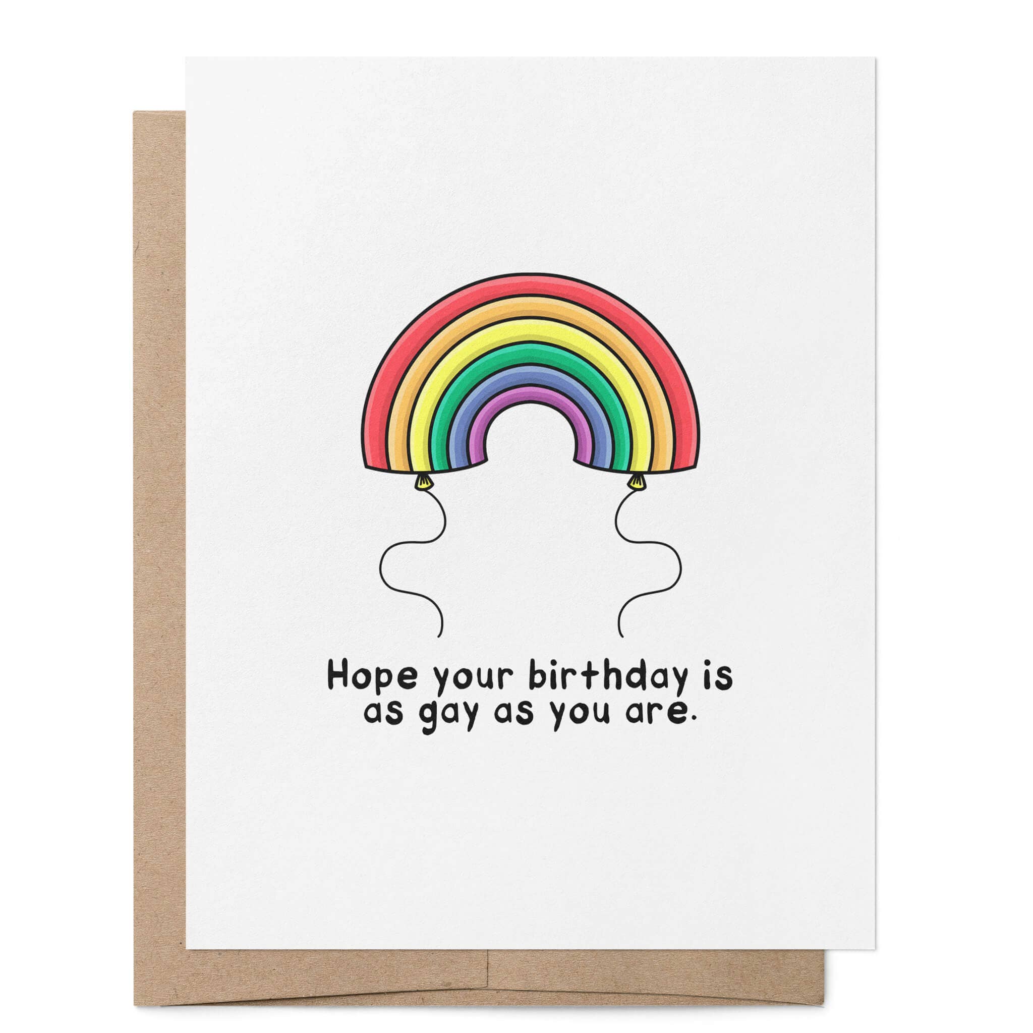 That Queer Card Co - Wholesale Birthday Card - Hope Your Birthday is as Gay as You | LGBTQ+ Birthday Card1