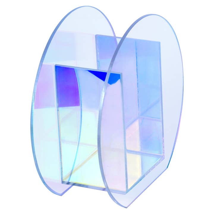 Boker-Tov Shalom - Wholesale Vase - Lucite Iridescent Round Vase