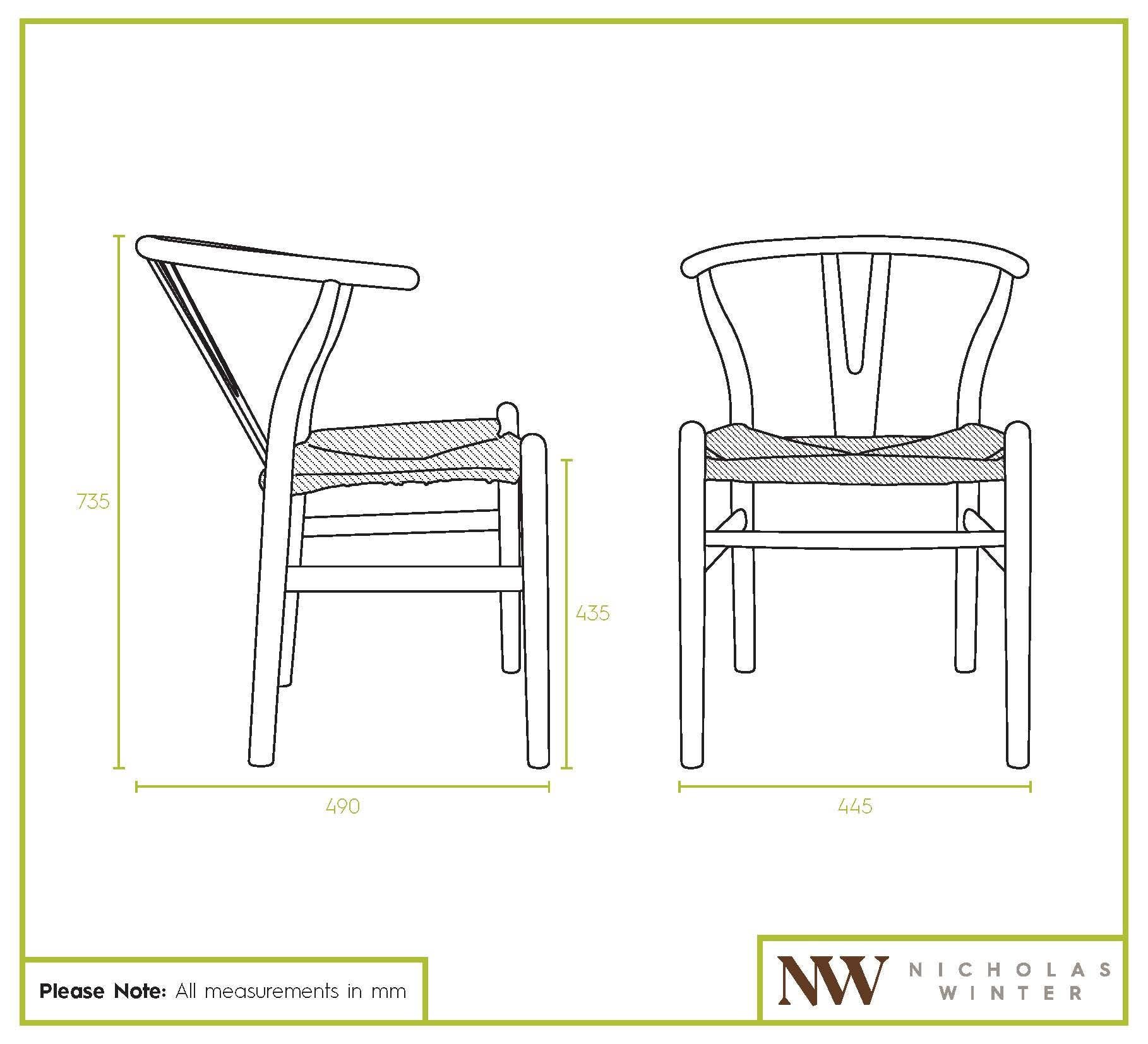 Rinkit Ltd - Wholesale Chair - Beech Wooden Wishbone Dining Chair5