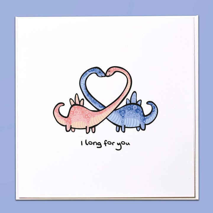 Mi manchi tanto Biglietto di auguri per la vendita all'ingrosso da parte di The Crafty Giraffe