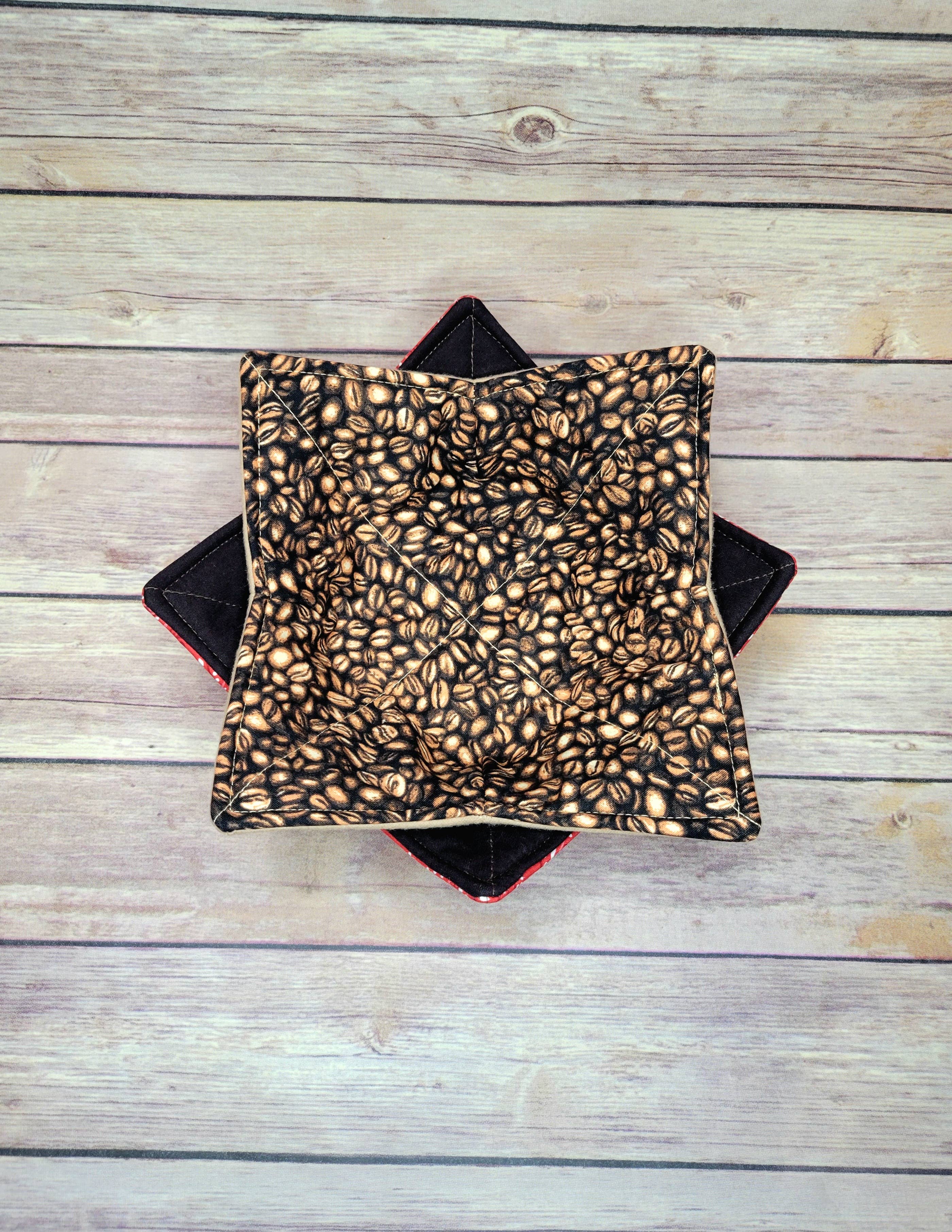 Burpie Bibs Boutique - Wholesale Oven Mitt/Pot Holder - Coffee Cups Bowl Cozy Hot Pad, Latte Cups Padded Bowl Holder9