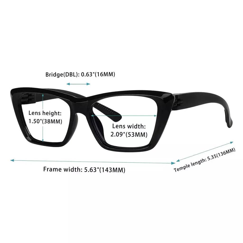 SPARE-SPECS, LLC - Wholesale Eyeglasses - Unisex - Cat Eye 30% Blue Light Blocking Metalless Screwless Glasses24