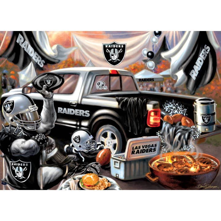 Masterpieces Puzzles - Wholesale Puzzle - Adult - Las Vegas Raiders - Gameday 1000 Piece Puzzle1
