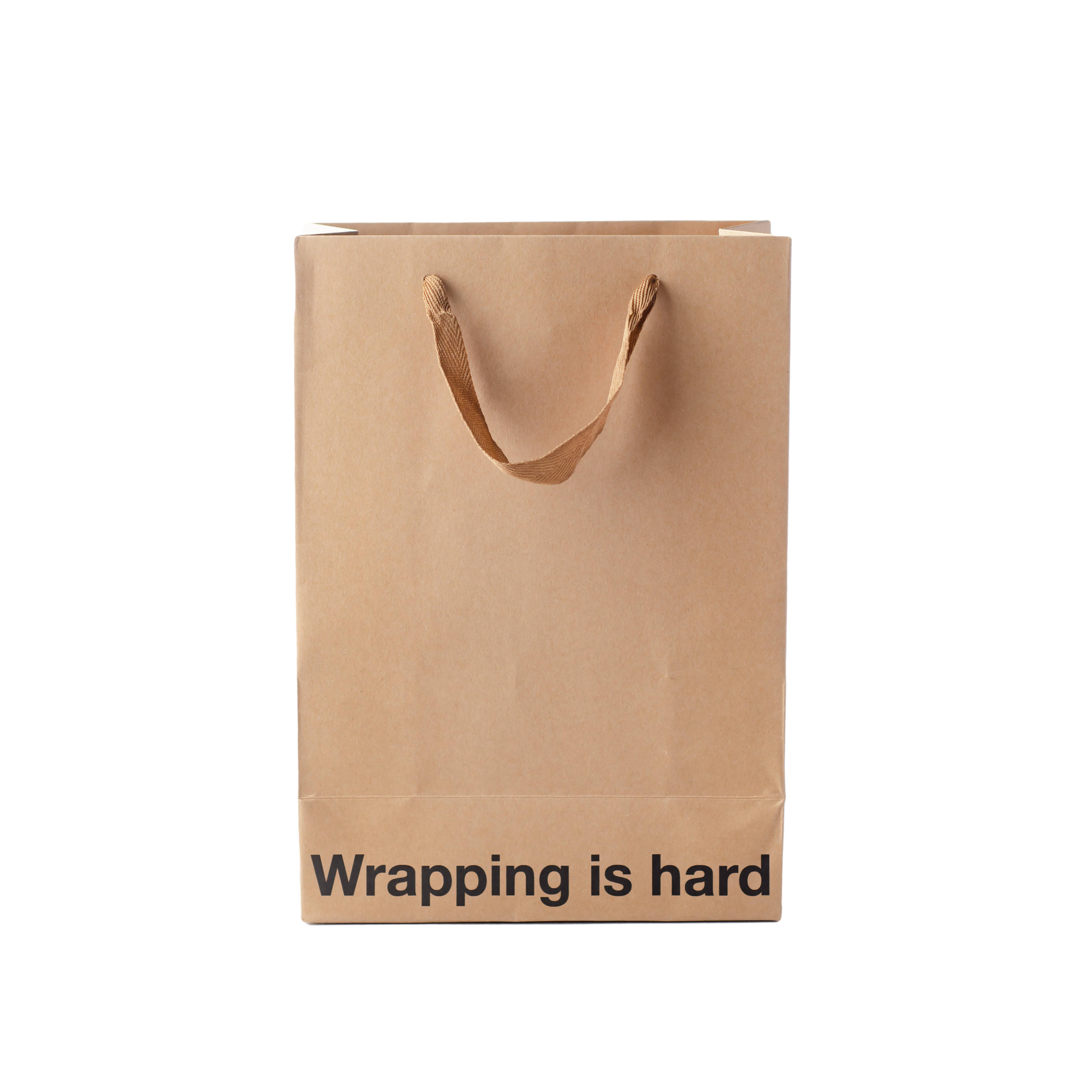MilkToast Brands - Wholesale Gift Bag - "Wrapping Is Hard" Funny Gift Bag3