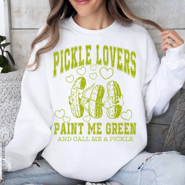 Pickle Lovers Crewneck for wholesale by Gabbie Co.