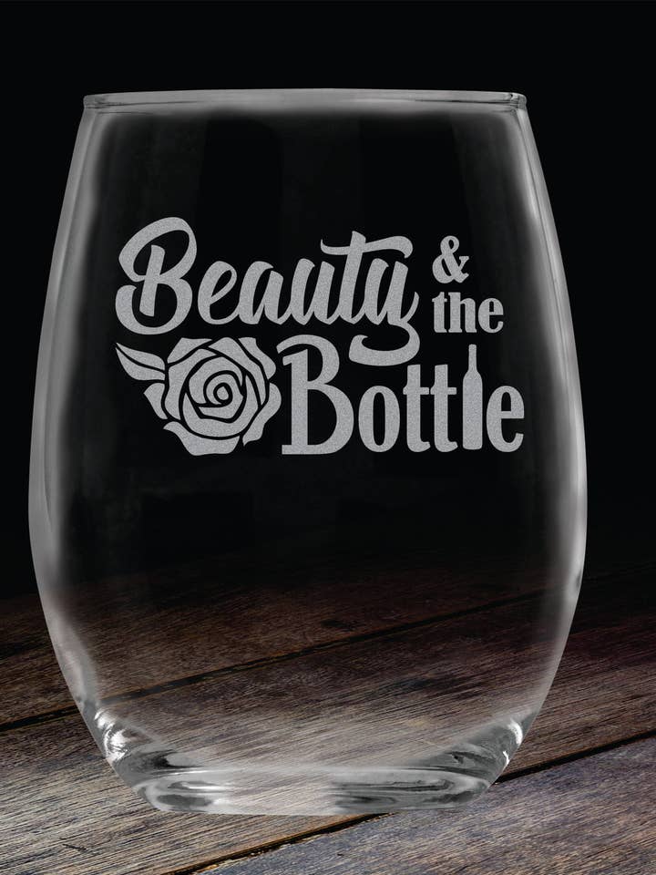 La bella e la bottiglia - Ispirato a La bella e la bestia per la vendita all'ingrosso da parte di Etchpress Yourself