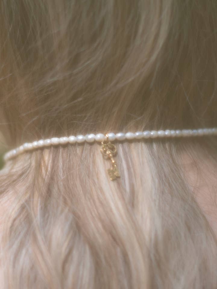 Mini pearl key necklace for wholesale by SOLOATAME