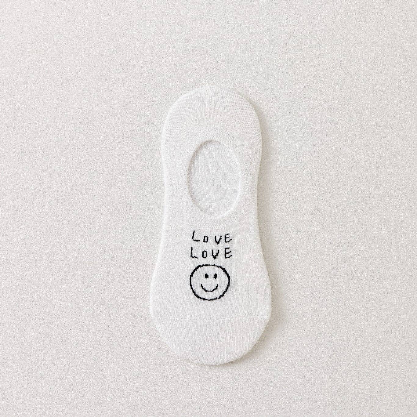 Tites Chaussettes - Wholesale Socks - Women's - Women's Invisible Smiley Socks I 35-410