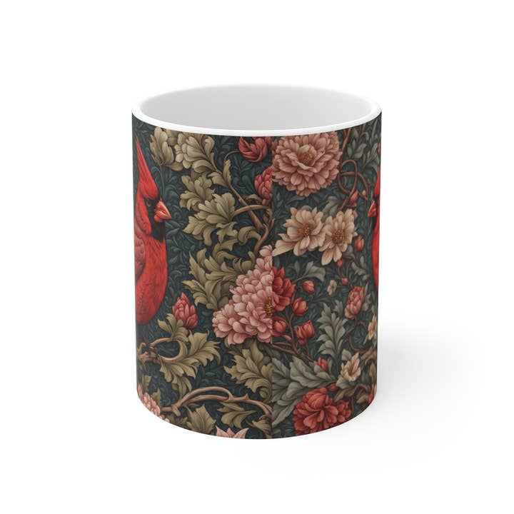 Upside Down Owl Farm - Wholesale Coffee Mug - Red Cardinal Mug, 11 oz., Coffee Mug, Tea Mug, Cardinals