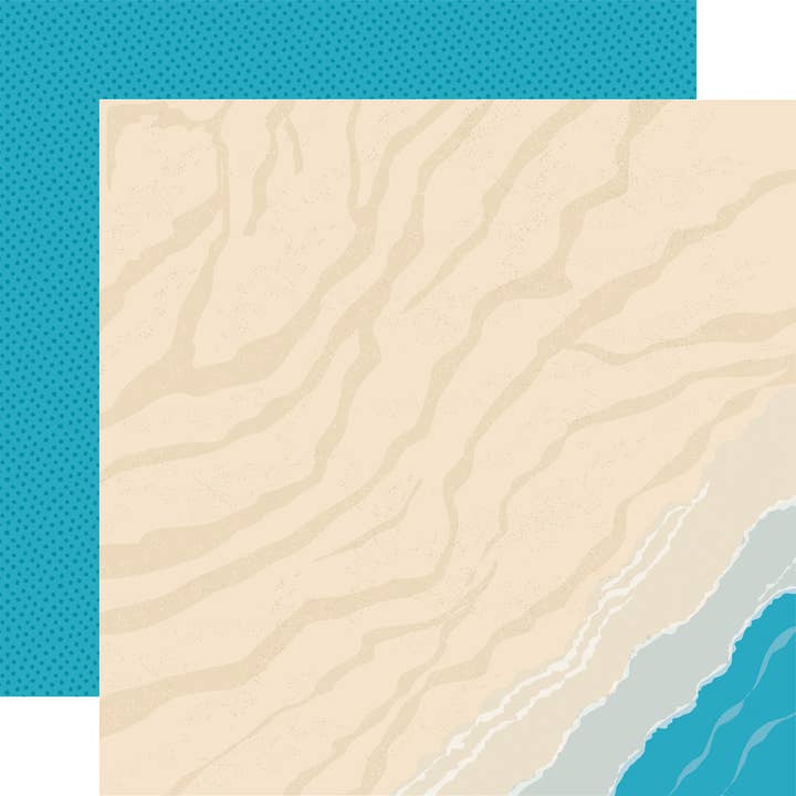 Strandstadt: Sandiges Paradies 12x12 Musterpapier für den Großhandel von Echo Park Paper Co.