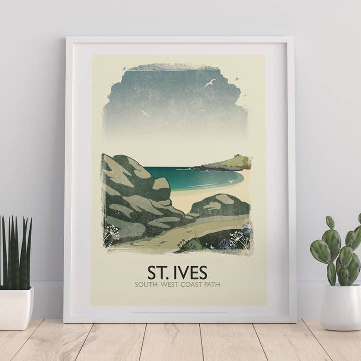 Star Editions – Großhandel Kunstdruck – St. Ives - Südwestküstenpfad - 11X14" Premium Kunstdruck