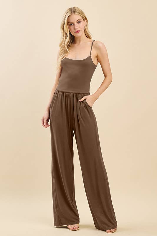 Heart & Hips - Vente Combinaison – femme - JR55560A - COMBINAISON SANS MANCHES À DOUBLE COUCHE3