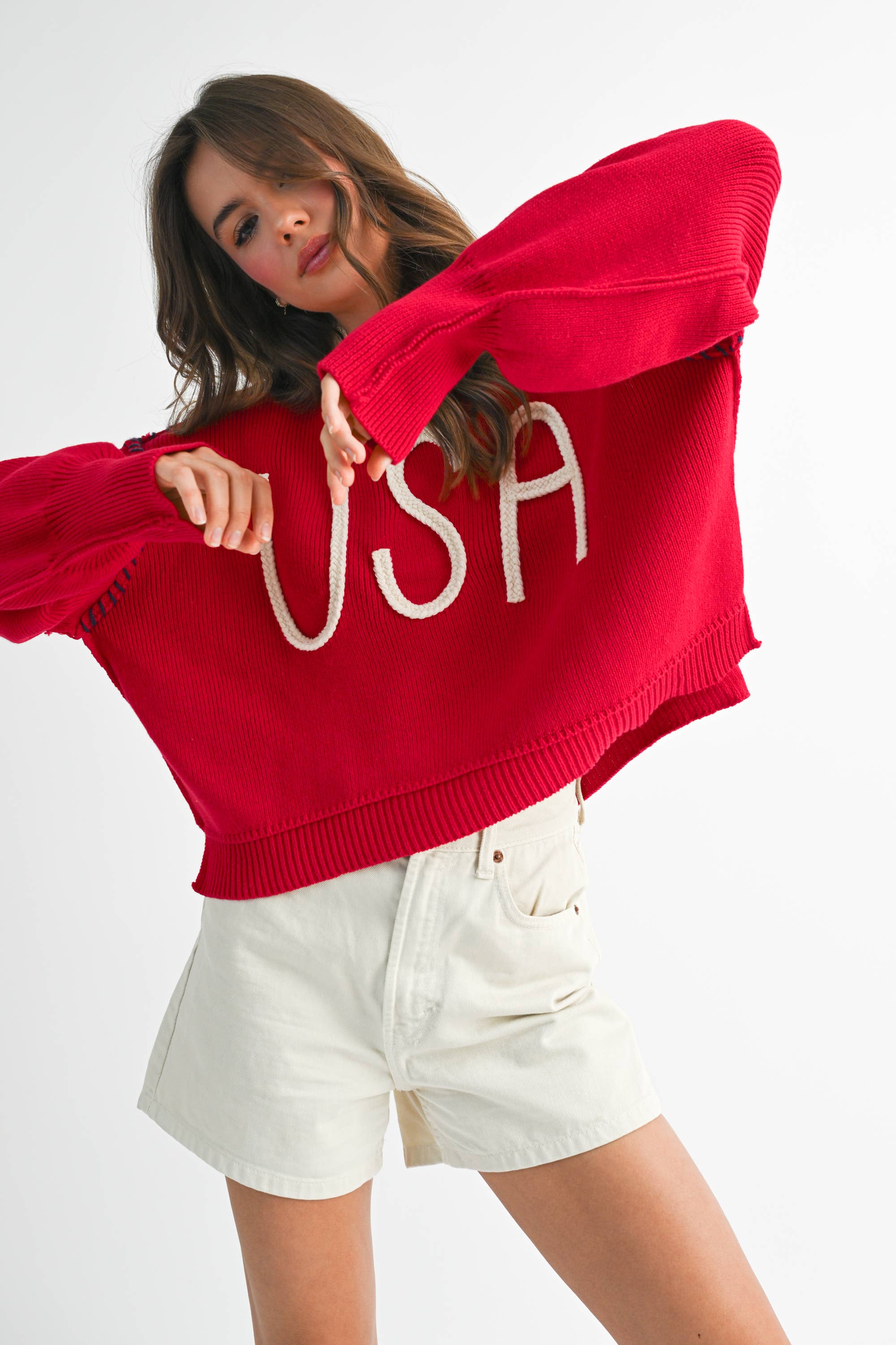 AEMI + CO - Wholesale Knit Sweater - Women's - 3249EK USA Sweater 220