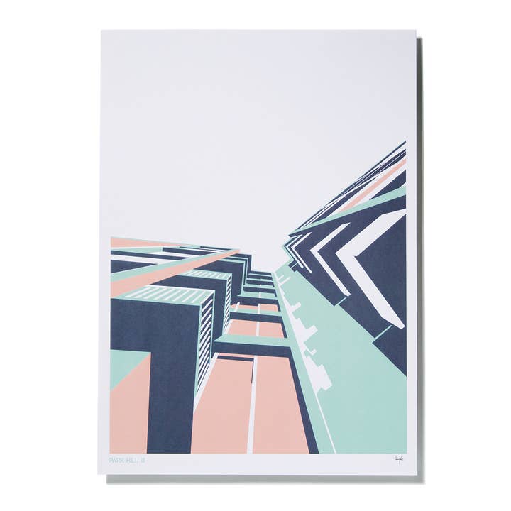 Park Hill 3 A3 prent PRA3-PH3 voor wholesale door Laura Knight Studio