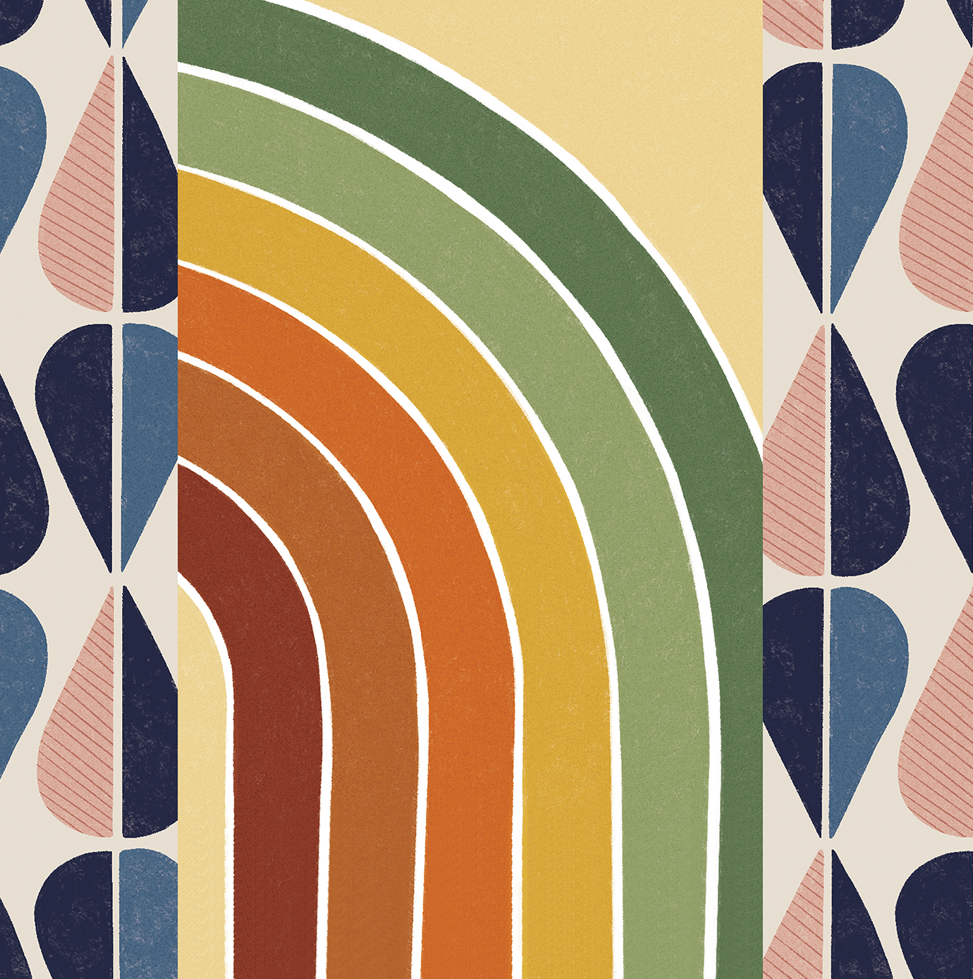 The Noble Paperie - Wholesale Gift Bag - Rainbow Baby Shower Baby Sprinkle Retro | Luxury Gift Bag2