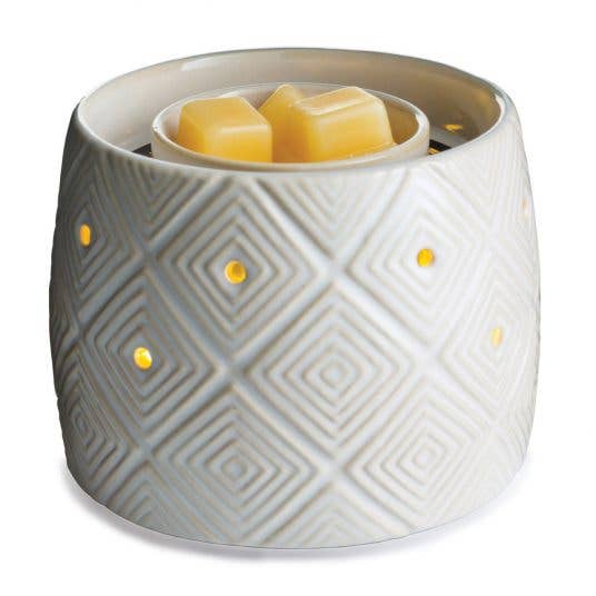 Geometric Illuminaire Fragrance Warmer for wholesale by Starlight Wholesale LLC.