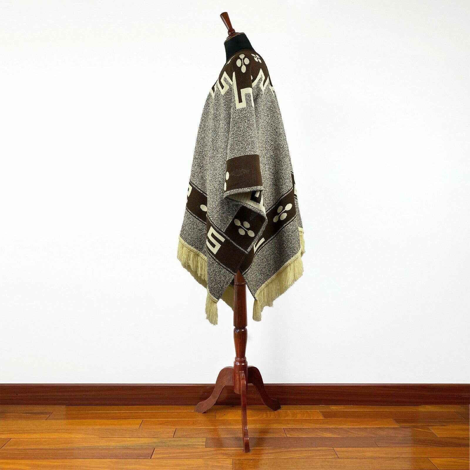 ECUALAMA - Wholesale Poncho - Unisex - Back to the Future inspired Cowboy Western Poncho Serape replica handmade of Alpaca wool4