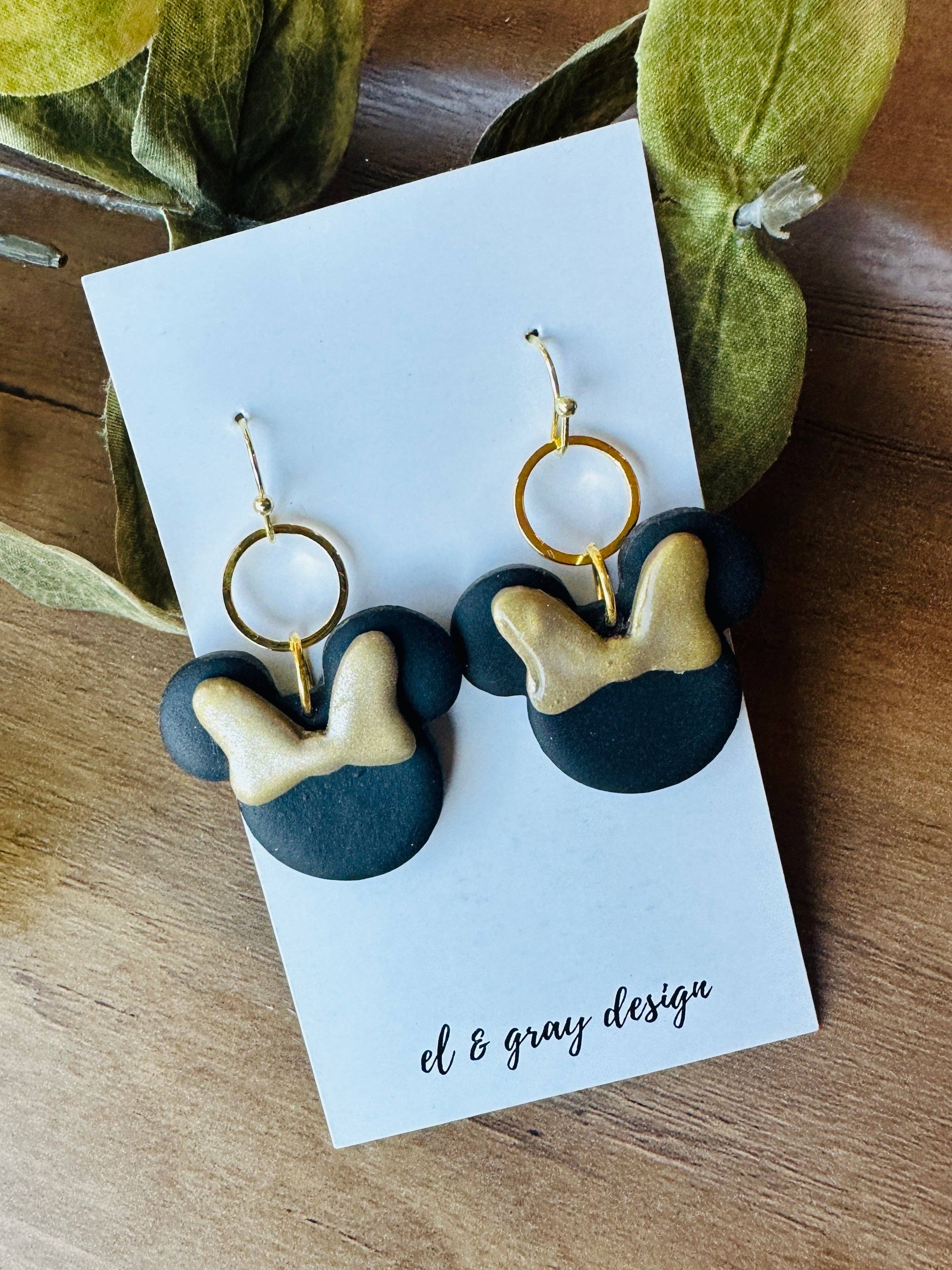 El & Gray Design - Wholesale Dangle Earrings - Theme Park Mouse Earrings (Multiple Styles Available! Click Through)11