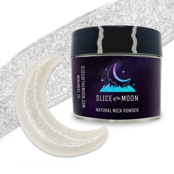 Poudre de mica Ultra Sparkle White | Pigment synthétique pour la vente par Slice of the Moon