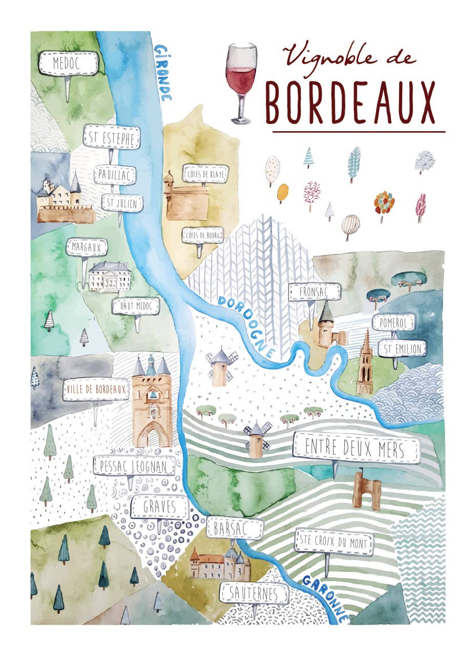 Maison Lorrain - Vente Torchons - Vignoble de Bordeaux Linge à Vaisselle/Vignobles de Bordeaux1