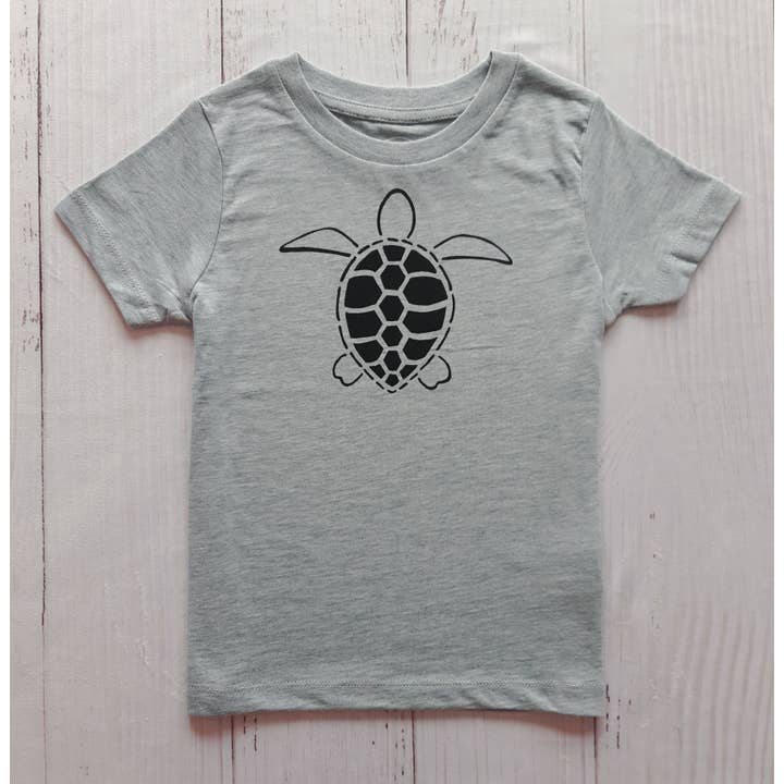 Camiseta infantil Turtle Heather Ice Blue para venta al por mayor de Imo Imo Baby