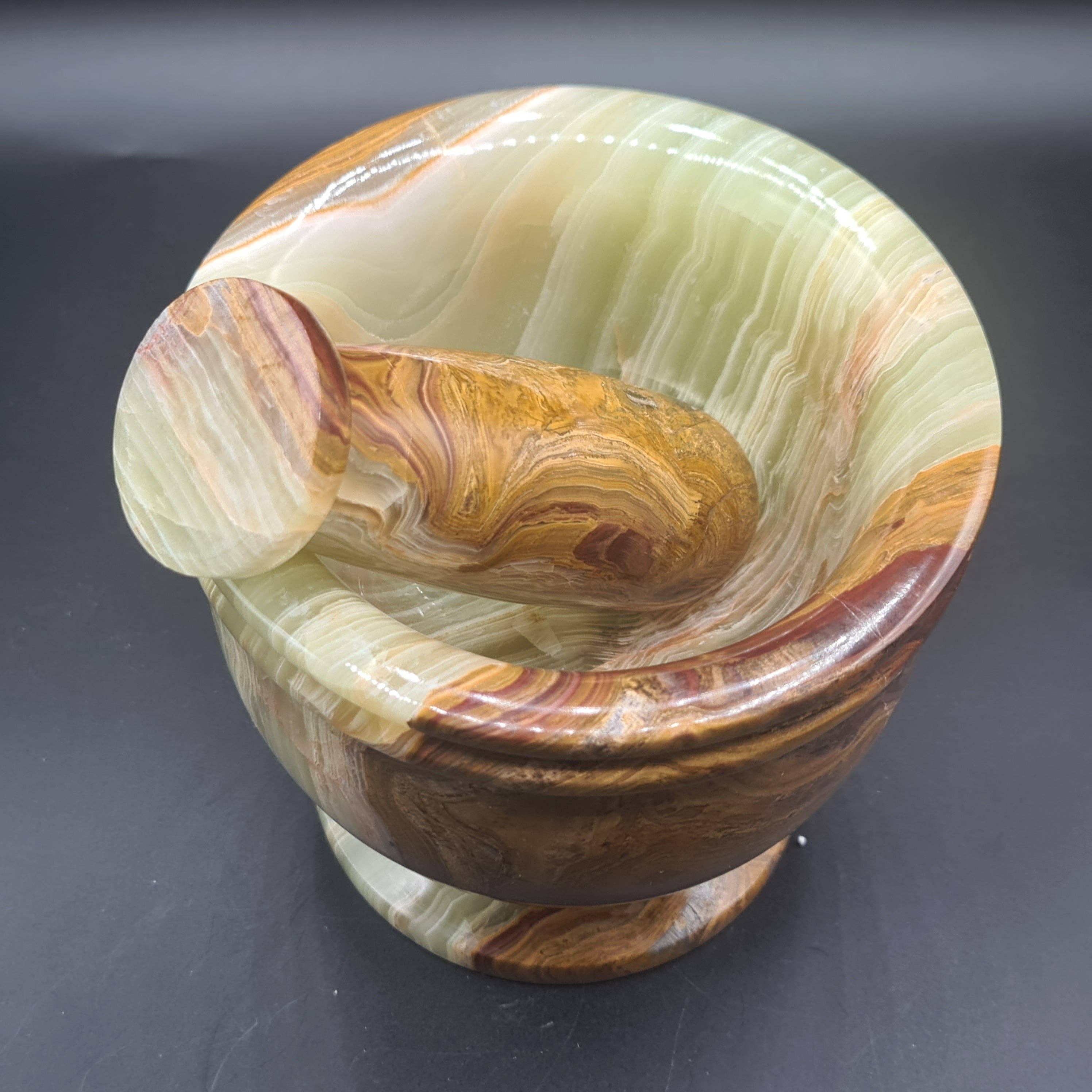 Gemstone Gifts Ltd. - Wholesale Mortar & pestle - Onyx Mortar and Pestle - Various sizes7