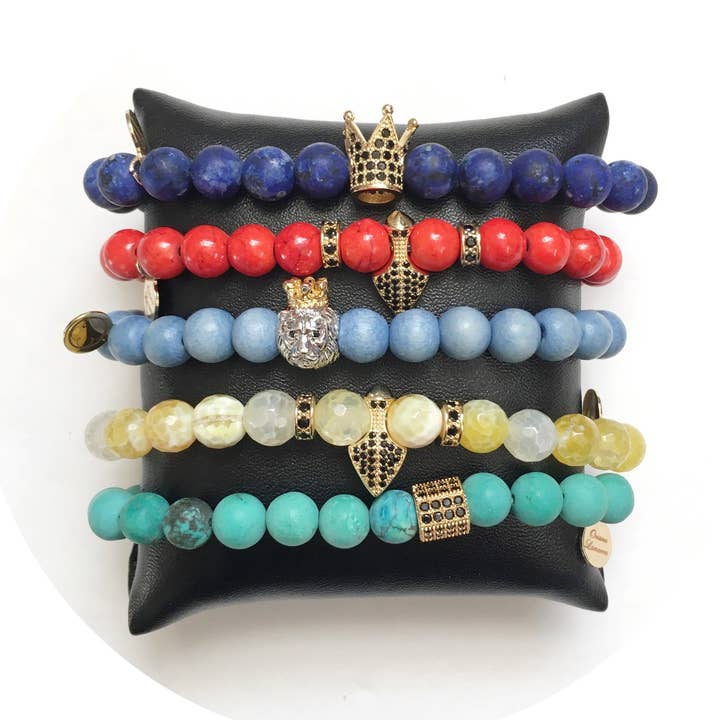 Nate B. Mens "Royalty" Arm Party for wholesale by Oriana Lamarca Designs