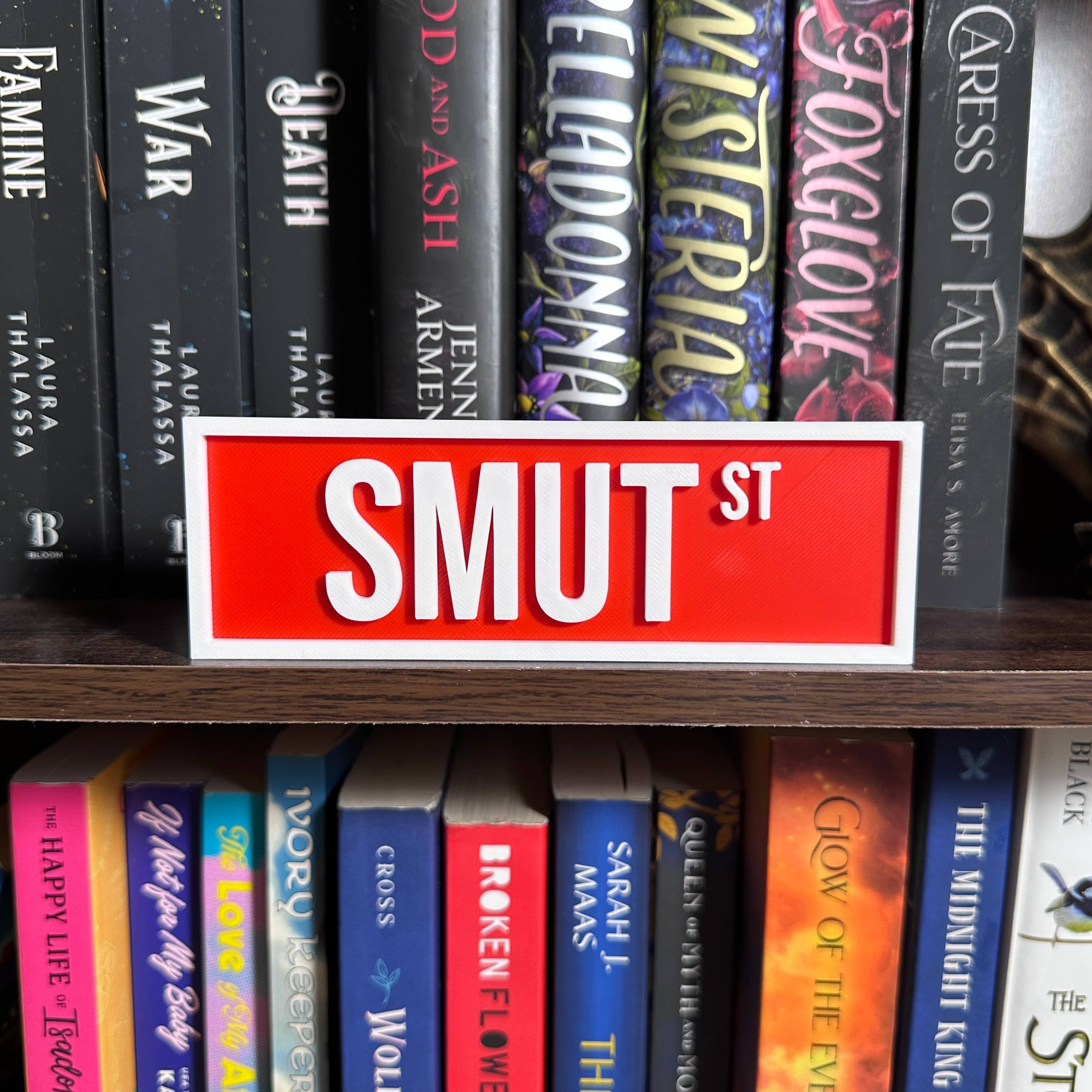 The Crafted Nook - Wholesale Sign - Smut Street Sign | Bookshelf Decor7