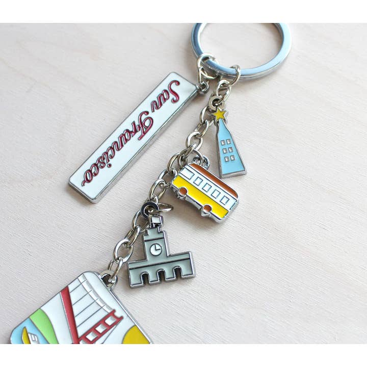 Tomoko Maruyama - Wholesale Keychain - Unisex - San Francisco Silver Keychains5