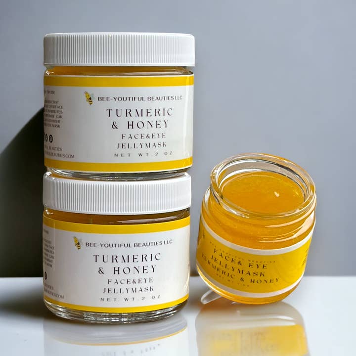 Bee-Youtiful Beauties - Vendita all'ingrosso Maschera viso - MASCHERA VISO/SOTTO GLI OCCHI CON GELATINA DI CURCUMA E MIELE0