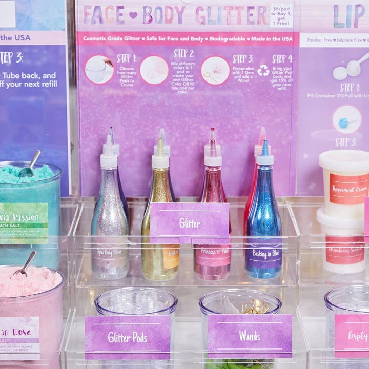 The Naked Bomb by Sweet & Sassy - Wholesale Body Glitter/Shimmer - Glitter Starter Set2