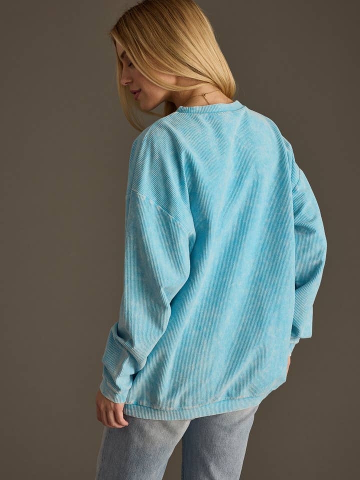 Panache Apparel Co. - Wholesale Sweatshirt - Women's - Drink On A Boat Ribbed Sweatshirt