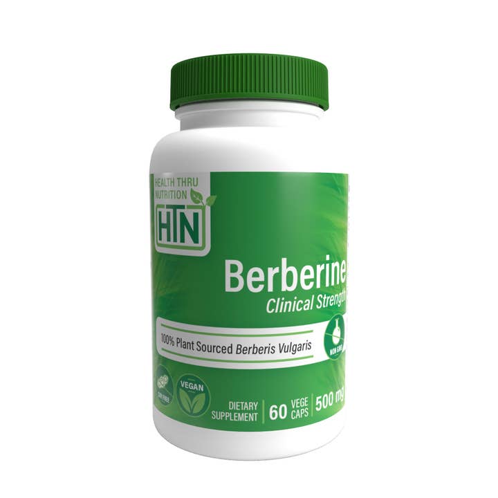 Health Thru Nutrition - Wholesale Oral Supplement/Vitamin - Berberine Hcl 500mg Vegan Certified Non-GMO 60 Vegecaps