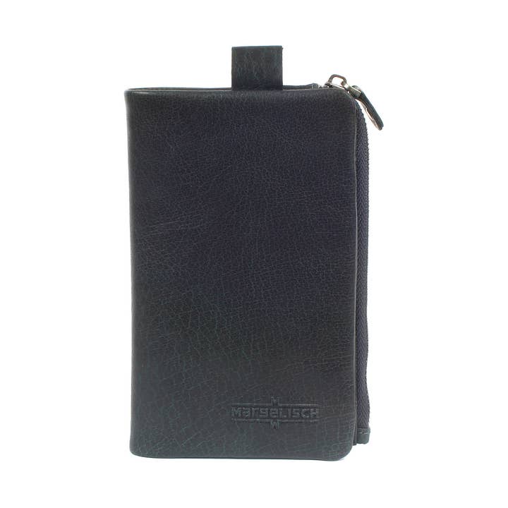 RFID wallet Hamburg 2 steel blue for wholesale by Margelisch