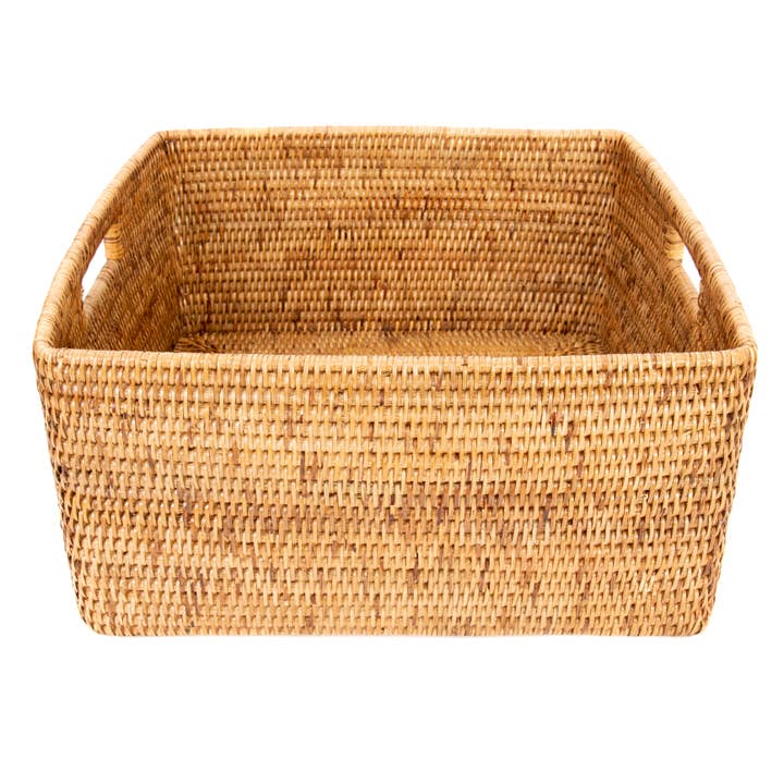 Artifacts Trading Company - Wholesale Basket - Rattan Square Storage Basket with Rounded Corners5
