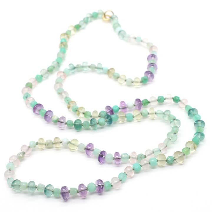 Dewy Daylight Gemstone Beaded Necklace for wholesale by The Necklace Studio