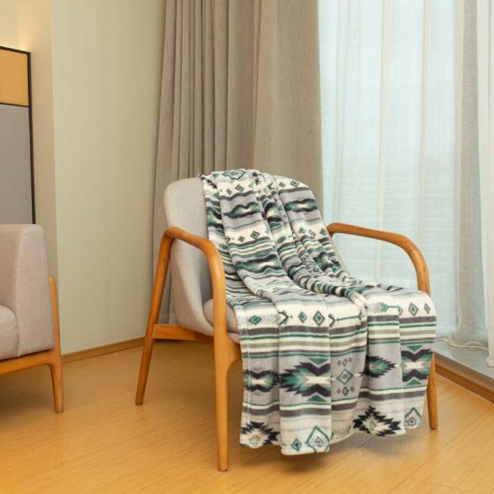 Linen Mart - Wholesale Throw Blanket - Southwestern Stone Throw