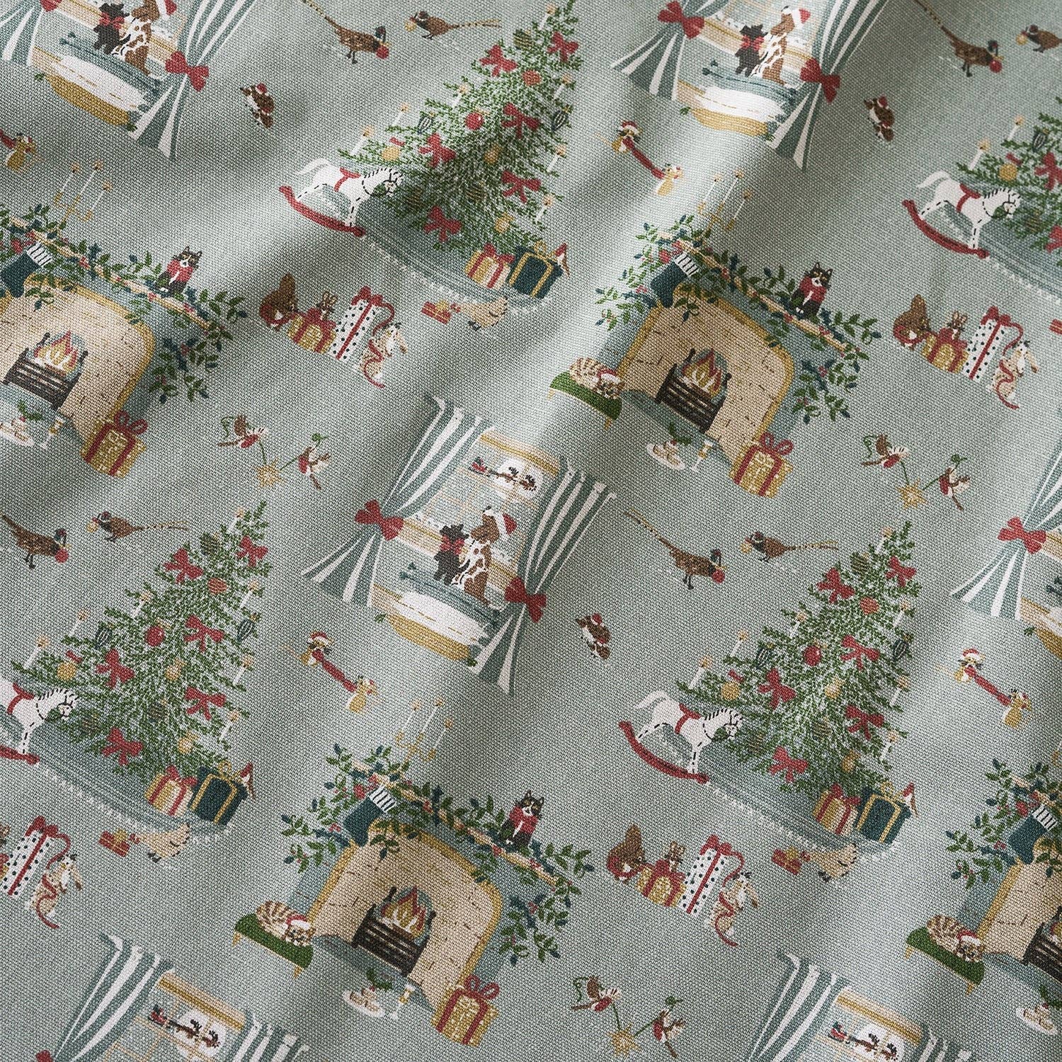 Sophie Allport - Vente Rideaux - Tissu de Noël Douillet au Mètre1