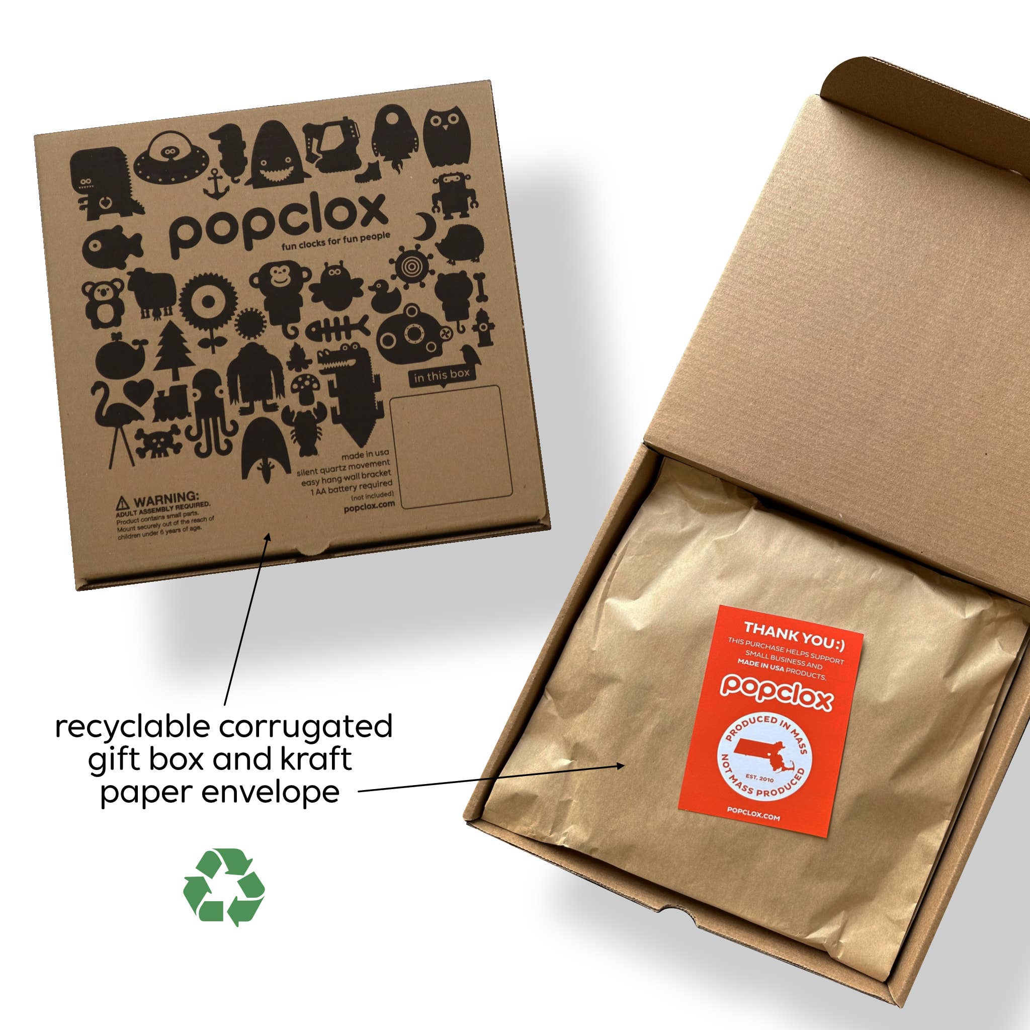 Popclox - Wholesale Wall Clock - Cleo Chicken Pendulum Clock - Wood 5