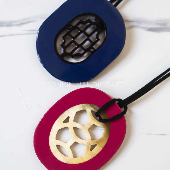Tonkin Handicraft - Venta al por mayor Collares con colgantes/abalorios - Collar con cadena de cuernos Am Buffalo