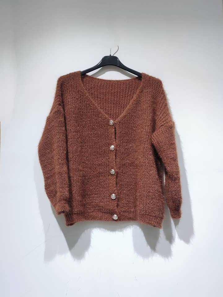 Pomelo paris - Wholesale Cardigan - Women's - CANDY Buttoned Cardigan2