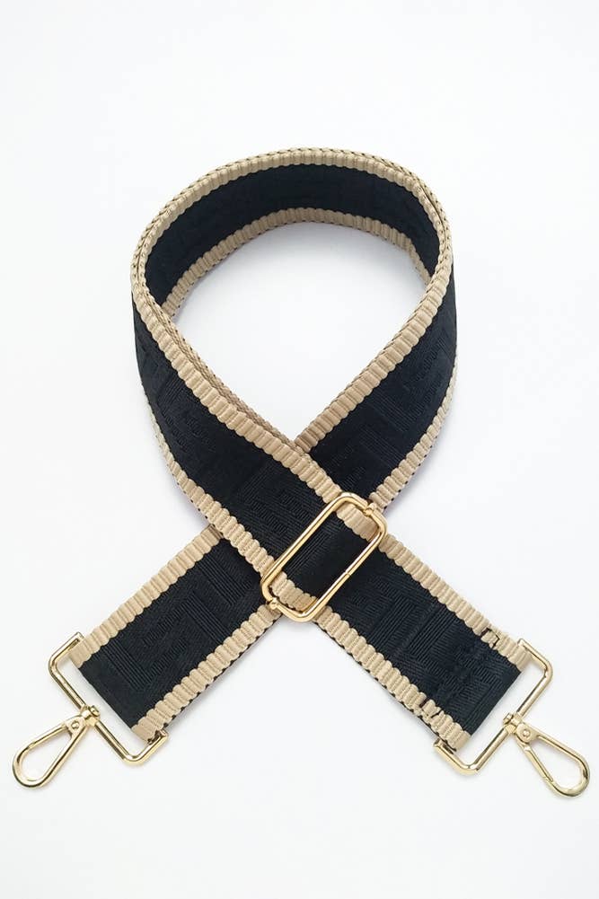 Hana - Vente Sangle pour sac – femme - Sangle pour sac à motif géométrique1