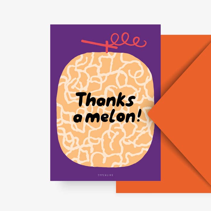 Postcard / Thanks A Melon for wholesale by typealive