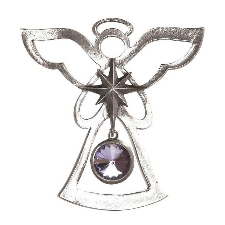Birthstone Angel Ornament - June for wholesale by Salisbury