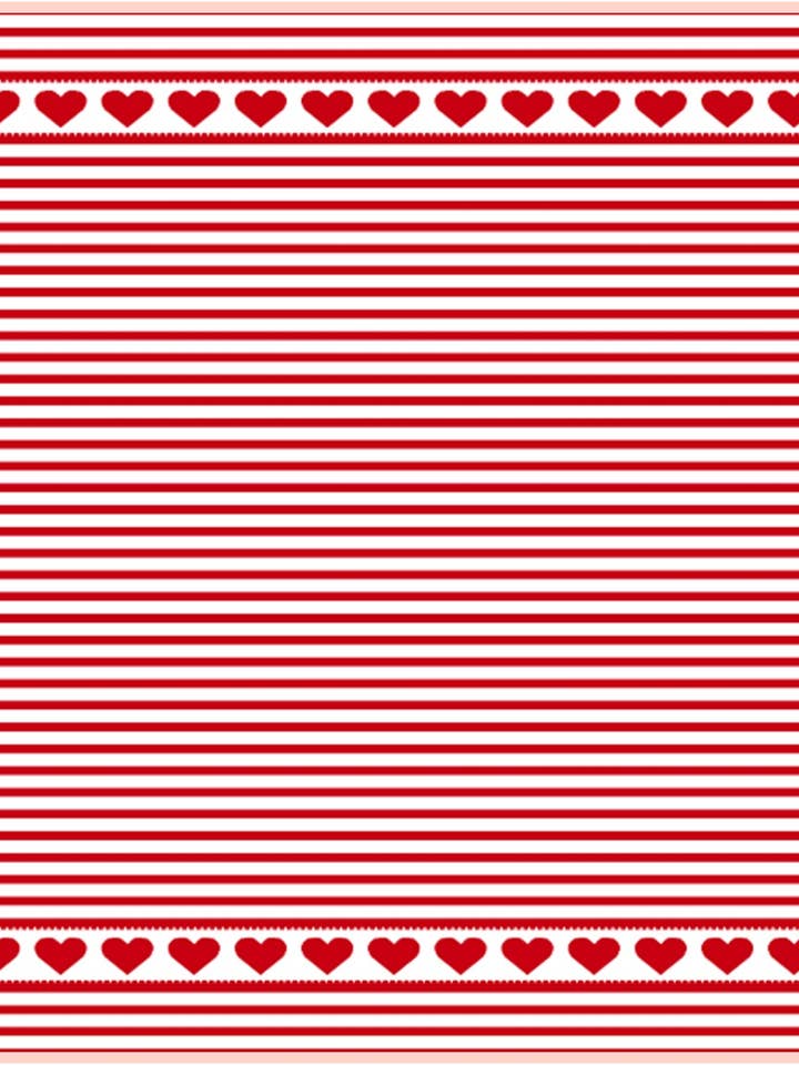 Red Hearts Border Jacquard Tea Towel for wholesale by Mierco European Linens