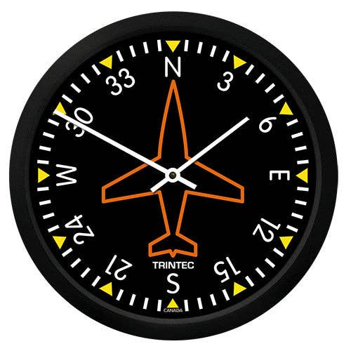 10" Classic Directional Gyro Round Clock for wholesale by Trintec Industries Inc.