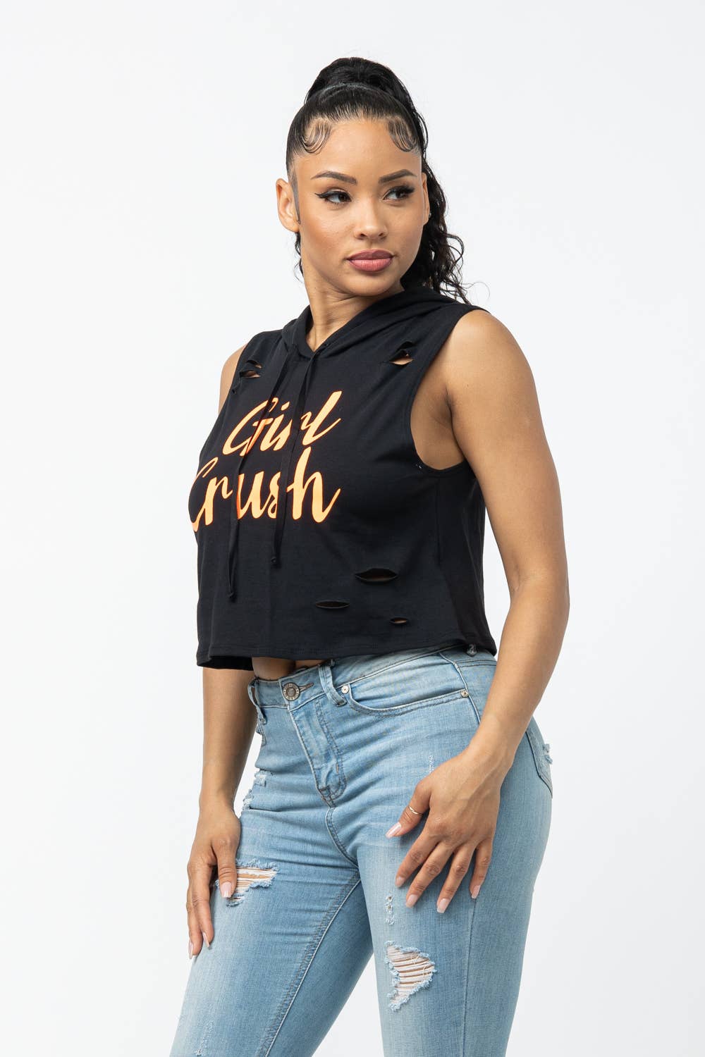 Julia by LoveJ - Wholesale Hoodie - Women's - Front Screen Laser  Drawstring Hoodie Top16